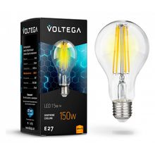 Voltega Лампа светодиодная Voltega Crystal E27 15Вт 2800K VG10-A1E27warm15W-F ID - 421289