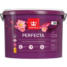 ТИККУРИЛА Перфекта база С краска износостойкая (9л)   TIKKURILA Perfecta база С под колеровку краска износостойкая глубокоматовая (9л)
