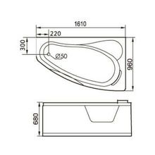 Акриловая ванна Gemy G9046 O R