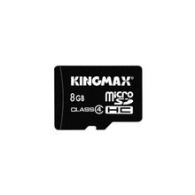 Флеш карта micro sdhc 8gb class4 + 1 adaptor kingmax