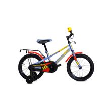 Детский велосипед FORWARD Meteor 16 серо-голубой красный (2020)
