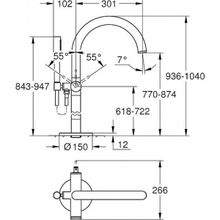 Смеситель Grohe Atrio New напольный, 32653003