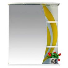 Misty Зеркальный шкаф Каролина 60 L желтое стекло