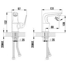 Смеситель Lemark plus Advance LM1206C для раковины