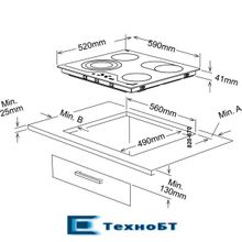 Встраиваемая электрическая варочная панель Vestfrost VFVIT60HH