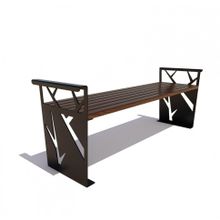 Скамейка «БЕРЕЗКА» без спинки (1,5м)