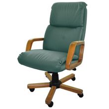 Фактор кресла Кресло Надир 1Д (Н3 КЗ ЗЕЛЕН) эко-кожа, цвет зелёный, высокая спинка ID - 291091