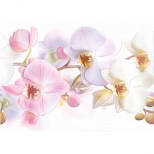 Керамическая плитка Cersanit Vilena Tropicana Orchids белый TC2M051DT декор 3,5х25