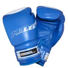 Перчатки боксерские 10 унц.синие, Премиум ПРО (натуральная кожа), Т00207