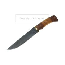 Нож Лань (дамасская сталь), береста