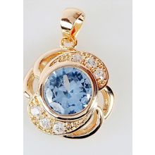 Кулон с голубым фианитом "Серенада"
