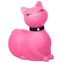 Big Teaze Toys Розовый массажёр-кошка I Rub My Kitty с вибрацией (розовый)