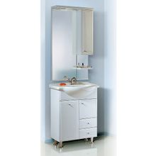 Aqwella Тумба с раковиной Барселона Люкс 65 K с корзиной