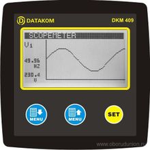 Анализатор электросети Datakom DKM-409-S4 Анализатор сети, 96х96мм, 2.9” LCD, RS-485, 31 гармоника, AC