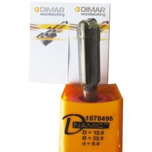 Фреза Dimar 1070495 пазовая D12x32 L64 Z2 хвостовик 8