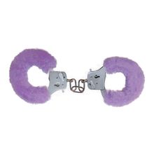 Меховые наручники FURRY FUN CUFFS PURPLE PLUSH Фиолетовый