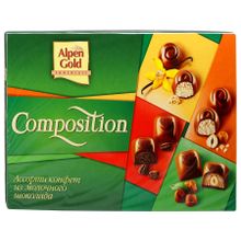 Alpen Gold Composition ассорти конфет из молочного шоколада 204 грамма