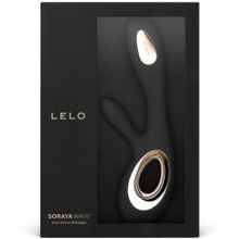 Черный вибратор-кролик Lelo Soraya Wave - 21,8 см. (238805)