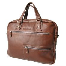 Сумка кожаная рыжая KSK 7201