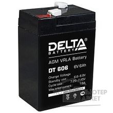 Delta DT 606 6 А ч, 6В свинцово- кислотный аккумулятор