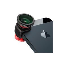 Olloclip объектив для iPhone 5 с 3 линзами (Fish eye, Macro, Wide Angle) красный черный