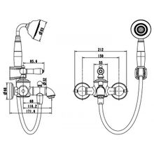 Cмеситель  Bravat Art F675109C-B