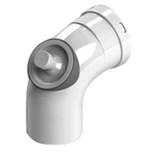 Stout элемент дымохода отвод 90° ?80 с инспекционным окном