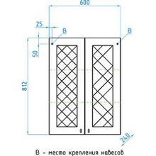 Шкаф Style Line Канна 60 белый