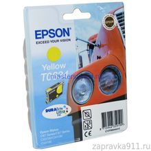 Картридж Epson T0634 Yellow оригинал в технологической упаковке