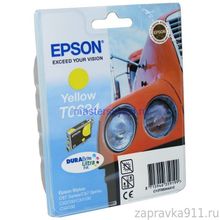 Картридж Epson T0634 Yellow оригинал в технологической упаковке