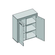 Шкаф-витрина 1V1D Oskar