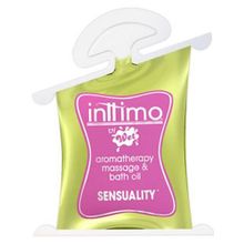 Масло для массажа Inttimo Sensuality с ароматом иланг-иланга и туберозы - 10 мл.