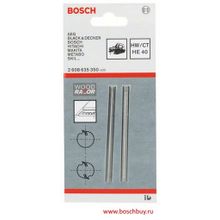 Bosch Комплект 2 НМ Ножа прямых 82 мм для рубанка 40 град DIY (2608635350 , 2.608.635.350)