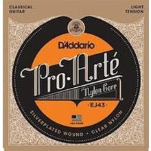 EJ43 PRO ARTE Струны для классической гитары нейлоновые Light D`Addario