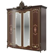 Мэри-Мебель Шкаф 4-х дверный Шейх цвет орех тайский ID - 292813