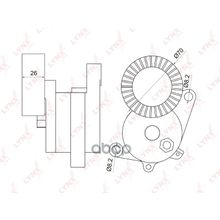 Натяжитель Ремня Навесного Оборудования Bmw 3(E36 46) 2.0-3.0 90-05   5(E34-60) 2.0-3.0 89-10   7(E38) 2.8 95-01   7(E65-67) 3.0 03>   X3(E83) 2.5-3.0 04>   X5(E53) 3.0 00>   Z3(E36) 2.0-3.0 99-03   Z4(E85) 2.2-3.0 03> LYNXauto арт. PT3007