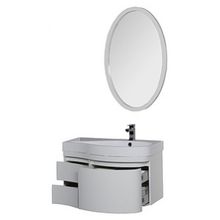 Тумба с раковиной Aquanet Сопрано 1-95  белая с ящиком R