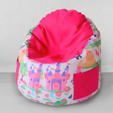 MyPuff Пуфик-мешок для малышей Емеля Принцесса малинка, мебельный хлопок: e_360_366