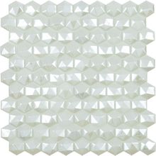 Мозаика Vidrepur Hexagon Hex Diamond № 350D Белый (на сетке) 30,7х31,7