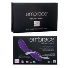 California Exotic Novelties Фиолетовый вибратор EMBRACE BELOVED WAND - 20 см.