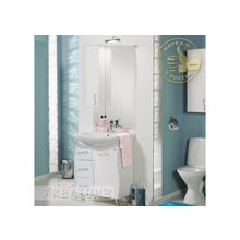 Акватон Мебель для ванной Дионис 67 (белый) - Набор мебели стандартный (зеркало-шкаф, светильник, тумба-умывальник, раковина)