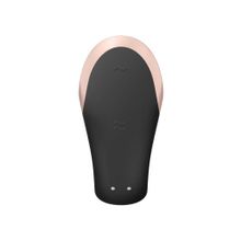 Satisfyer Черный  вибратор для пар Double Love с возможностью управления через пульт и приложение (черный)