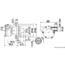 Osculati Nauco FPR236 pump 3 8 outlets, 16.136.00