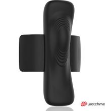 DreamLove Черно-золотая вибровкладка в трусики с пультом-часами Anne s Desire Vibro Panty Wireless Watchme (черный с золотистым)