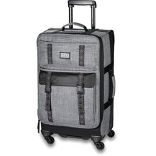 Женская дорожная сумка светлого серого цвета с чёрной отделкой Dakine Womens Cruiser Roller 65L Lunar Lnr на колёсах