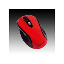 Мышь Chicony MS-6580W USB red black, беспроводная 1000dpi, 5 keys, nano dongle, 8 meter wireless