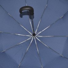Зонт складной H.621-4 голубой в горошек