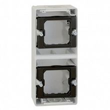 коробка 2-х местная, вертикальная, S44A, серый |  код. SM4400763-035 |  Simon