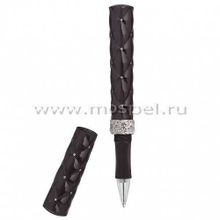 Серебряная ручка роллер R018115 черная