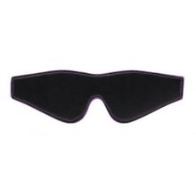 Shots Media BV Чёрно-фиолетовая двусторонняя маска на глаза Reversible Eyemask (черный с фиолетовым)